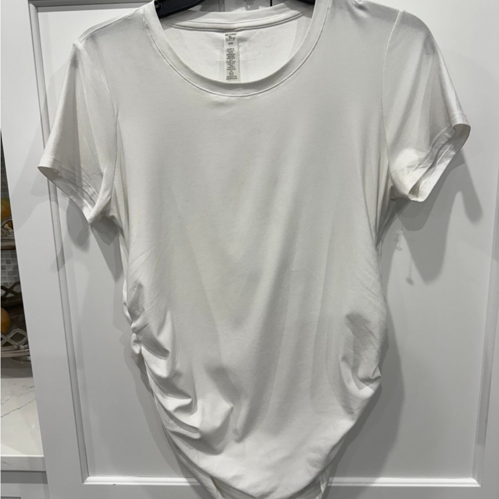 Beyond Yoga NEW One & Only Fetherweight maternity t shirt white - Picture 7 of 11